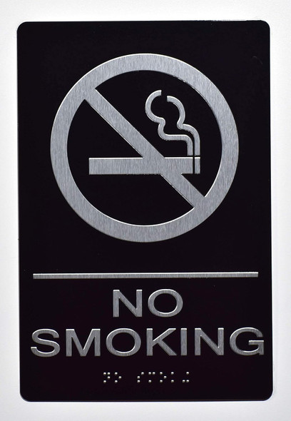 NO SMOKING SIGN BLACK The sensation line