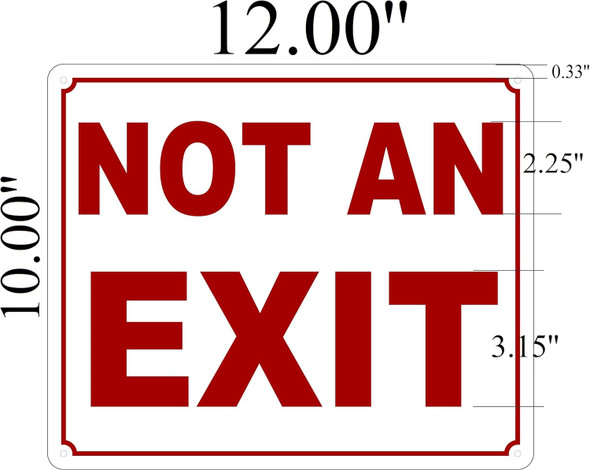 Not An Exit Sign