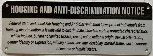 NYC HOUSING AND ANTI-DISCIMINATION NOTICE