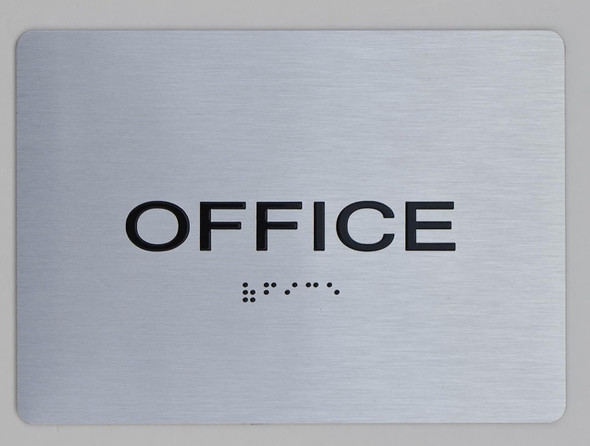 OFFICE SIGN -Tactile Touch Braille - The sensation line