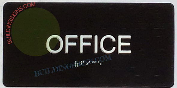 OFFICE SIGN Tactile Touch Braille Sign - The Sensation line