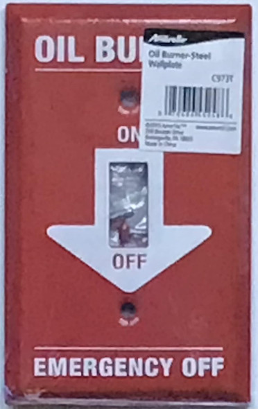 Oil Burner Emergency Shut-Off Switch Cover