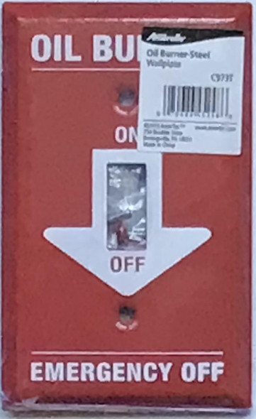 Oil Burner Emergency Shut-Off Switch Cover