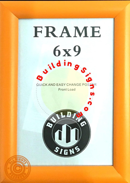 Orange Poster Frame, snap frame, Outdoor Poster Display Unit