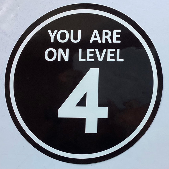 YOU ARE ON LEVEL 4 STICKER/DECAL - THE MOON LINE