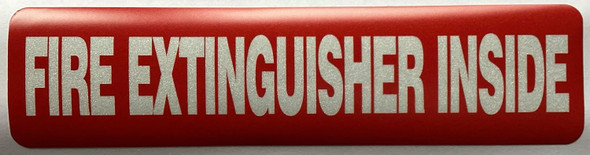 FIRE EXTINGUISHER INSIDE STICKER