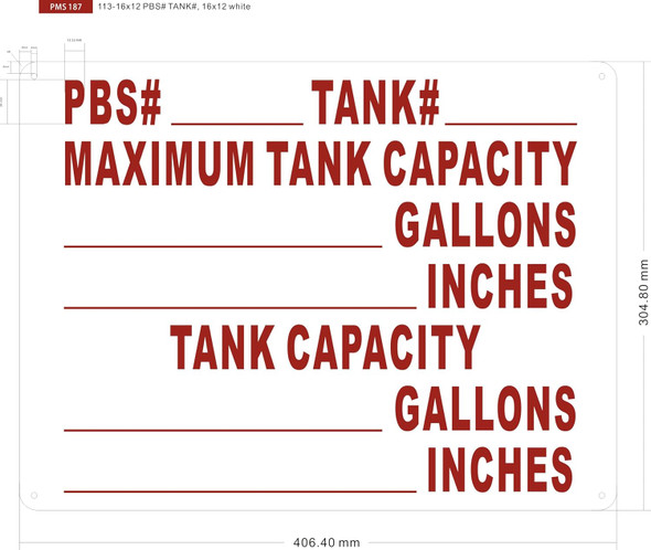 PBS# TANK# SIGN