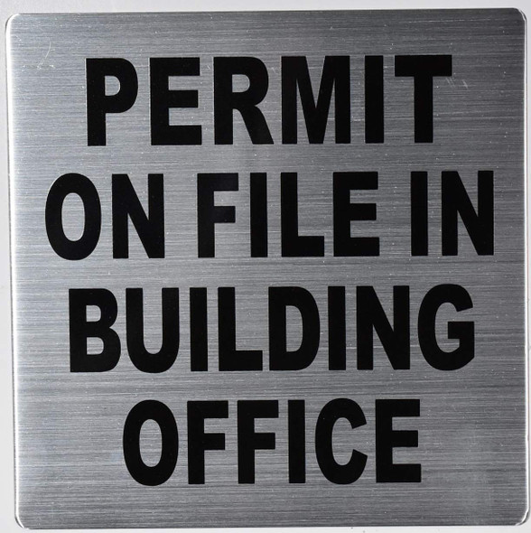 Permit ON File in Building Office