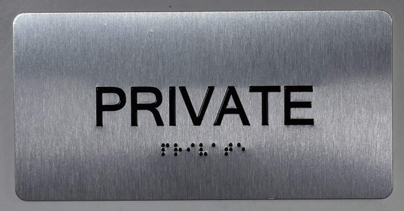 Private Sign -Tactile Touch Braille Sign - The Sensation line