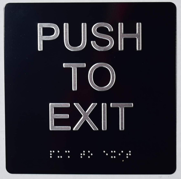 PUSH TO EXIT  - The sensation line
