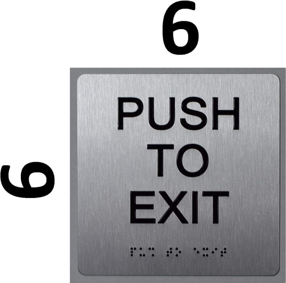Push To Exit Sign - The Sensation Line