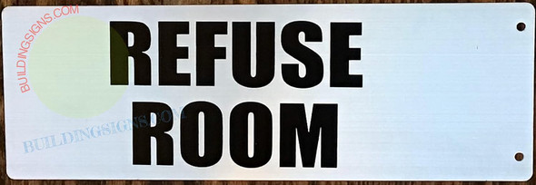 REFUSE ROOM SIGN -Two-Sided/Double sided Projecting, Corridor and Hallway Sign -The Hallway Line