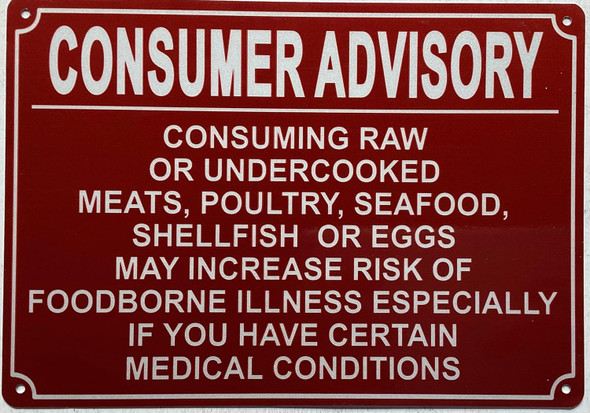 RESTURANT Consumer Advisory