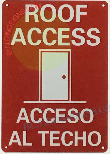ROOF Access Bilingual English/Spanish  Signage