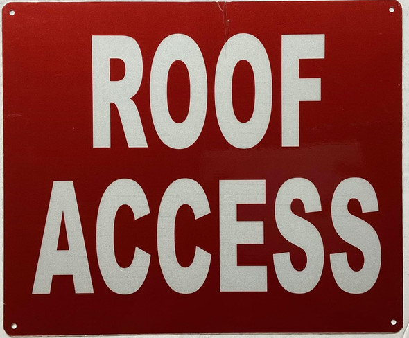 ROOF ACCESS  Signage