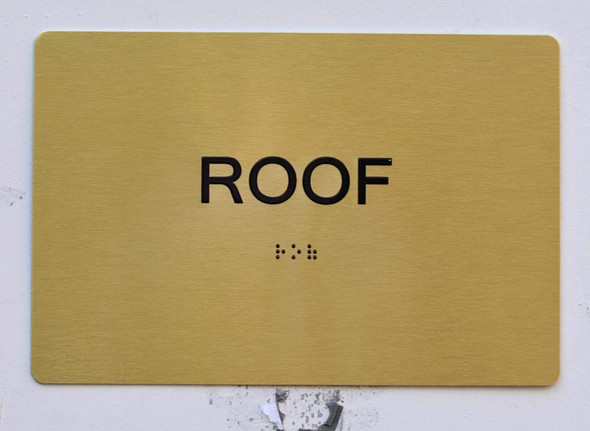 ROOF  Signage- Antique Brass Gold The Sensation line