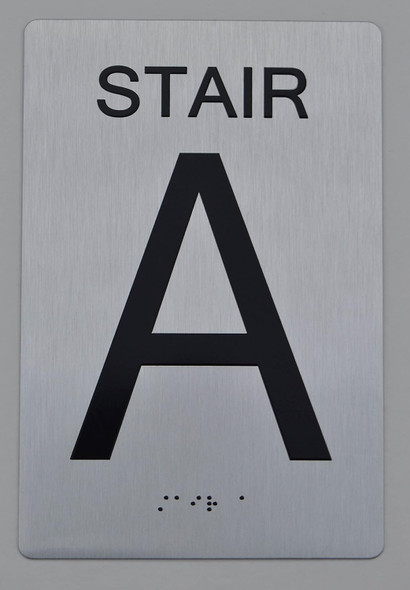 Stair A Sign -Tactile Touch Braille Sign The Sensation line