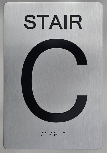 Stair C  Signage Tactile Touch Braille  Signage- The Sensation line