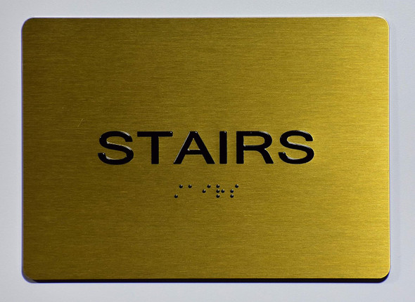 Stairs  Signage - Gold The Sensation line