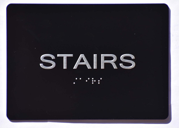 STAIRS SIGN BLACK The sensation line