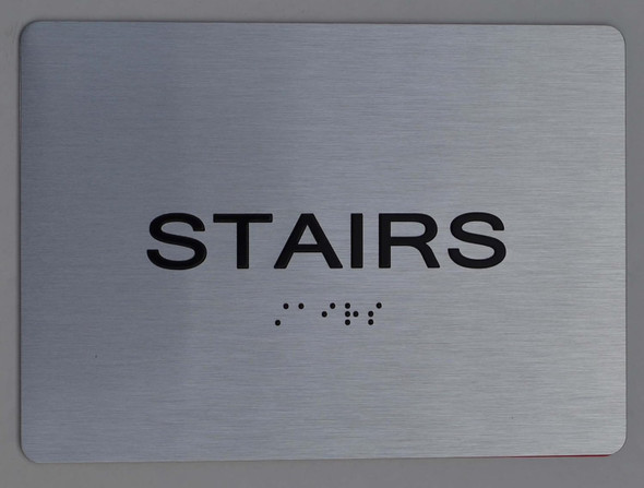 Stairs Sign -Tactile Touch Braille Sign The Sensation line