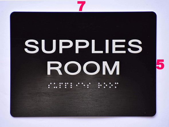 Supplies Room  Signage -Black The Sensation line