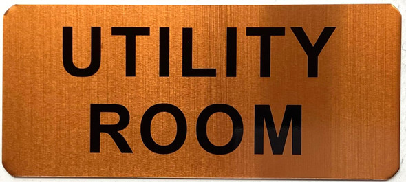 UTILITY ROOM  Signage - The Gold Mountain Line