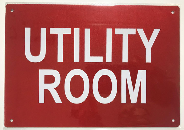 Utility Room  Signage