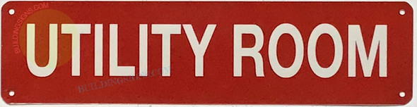 UTILITY ROOM  Signage, Fire Safety  Signage