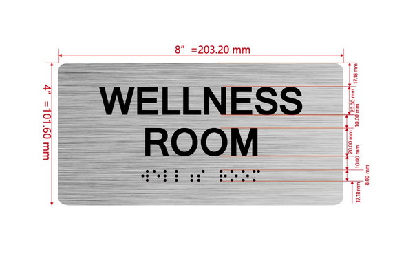 Wellens Room Sign with Raised Letters & Grade 2 Hpd Sign