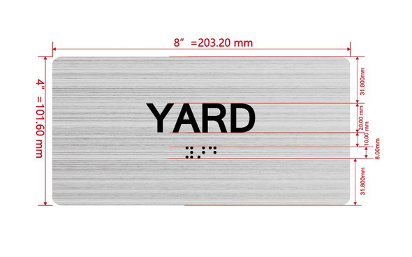 Yard Sign with Raised Letters & Grade 2 Hpd Sign