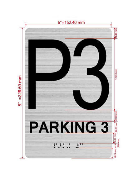 FLOOR P3 - PARKING 3 Ada Sign