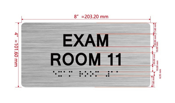 EXAM ROOM 11 Hpd Sign