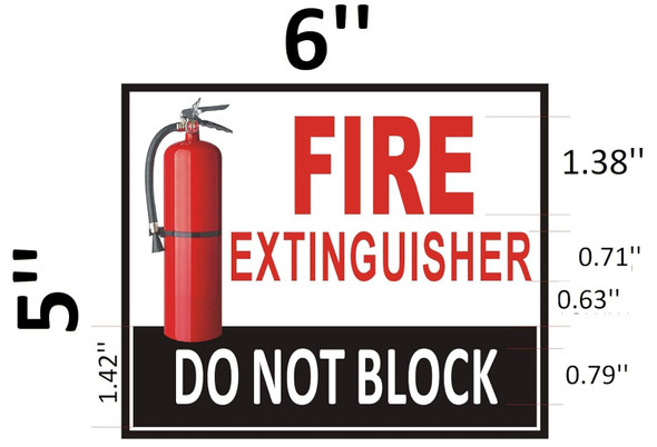 FIRE Extinguisher DO NOT Block