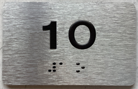 APT# 1O SILVER Sign