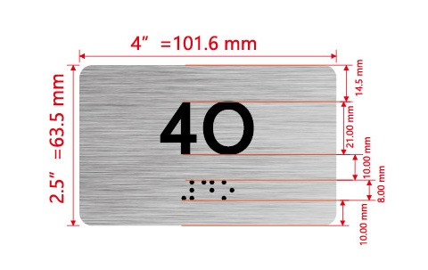 APT# 4O SILVER Hpd Sign