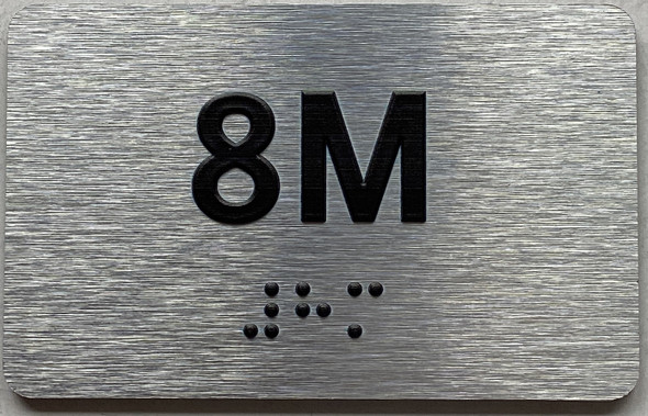 APT# 8M SILVER Sign