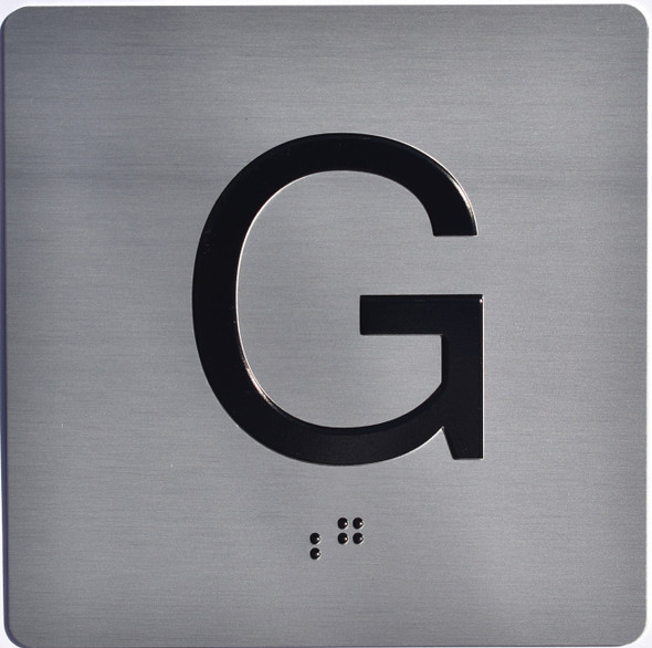 ground elevator sign g jamb plate g