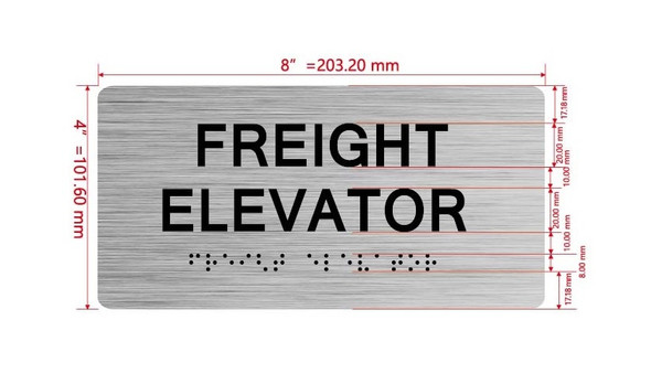 The Freight Elevator Hpd Sign