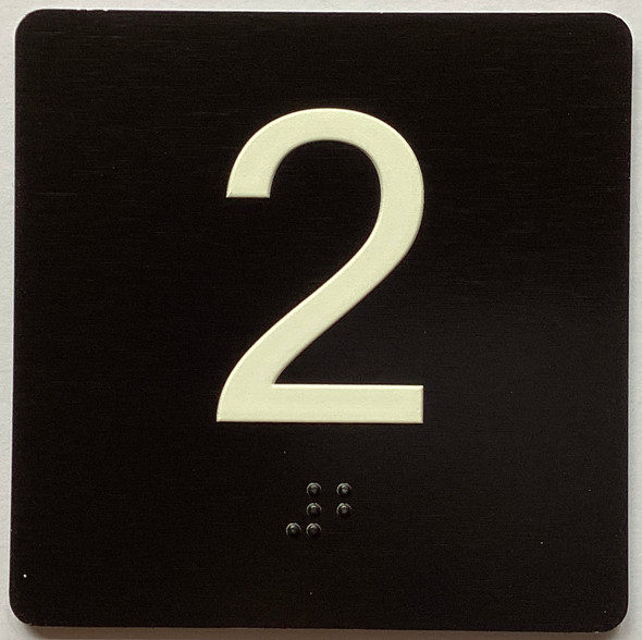 2 Sign with Raised Letters Sign