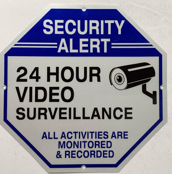 Security Alert 24 HOURS VIDEO SURVEILLANCE