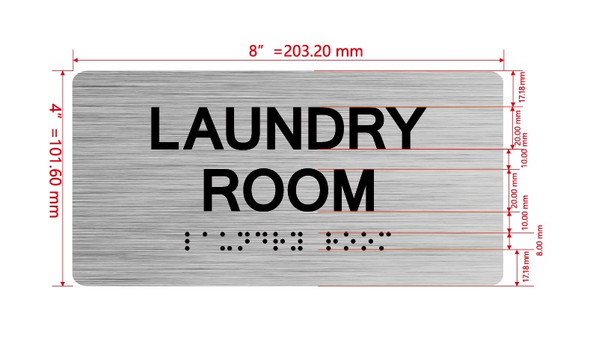 Laundry Room With Sign with Raised Letters Hpd Sign