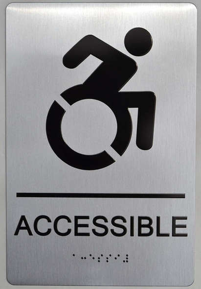 ACCESSIBLE  - Tactile Touch Braille . The Sensation line