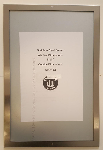 Anti Vandalism Notice   Stainless Steel