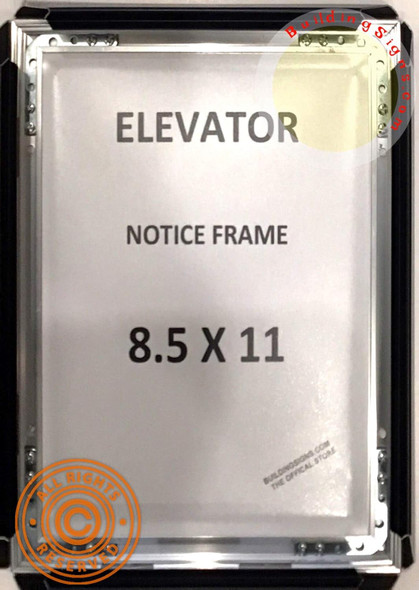 Elevator Notice Poster Frame
