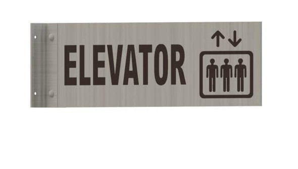 Elevator  - Aluminum, Silver, - The Hallway Line