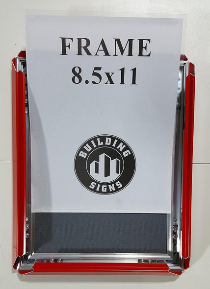 Bulletin Poster Frame Inches Front Loading Quick Poster Change, Wall Mounted, Heavy Duty
