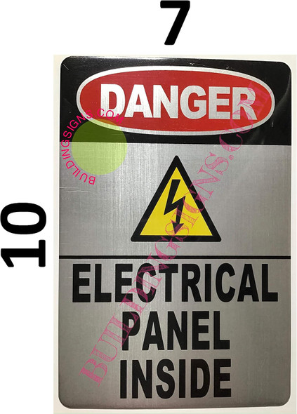 Danger Electrical Panel Inside Sign