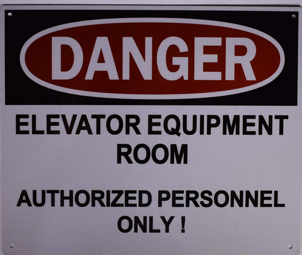 Danger Elevator Equipment Room