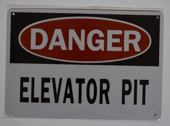 Danger Elevator Pit Sign